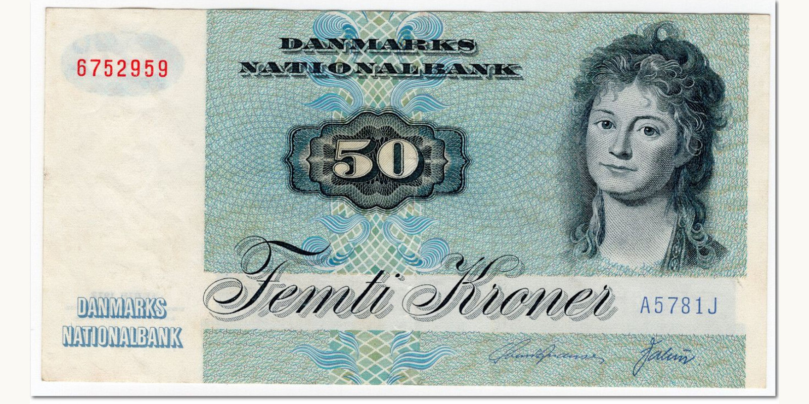 50 kroner Denmark 1978 — Front side