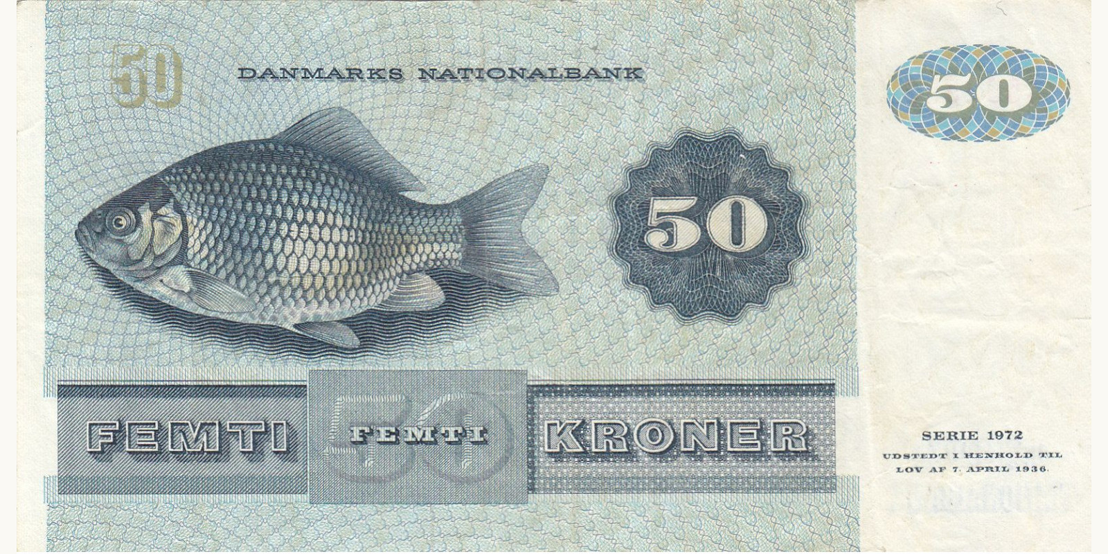50 kroner Denmark 1989 — Back side