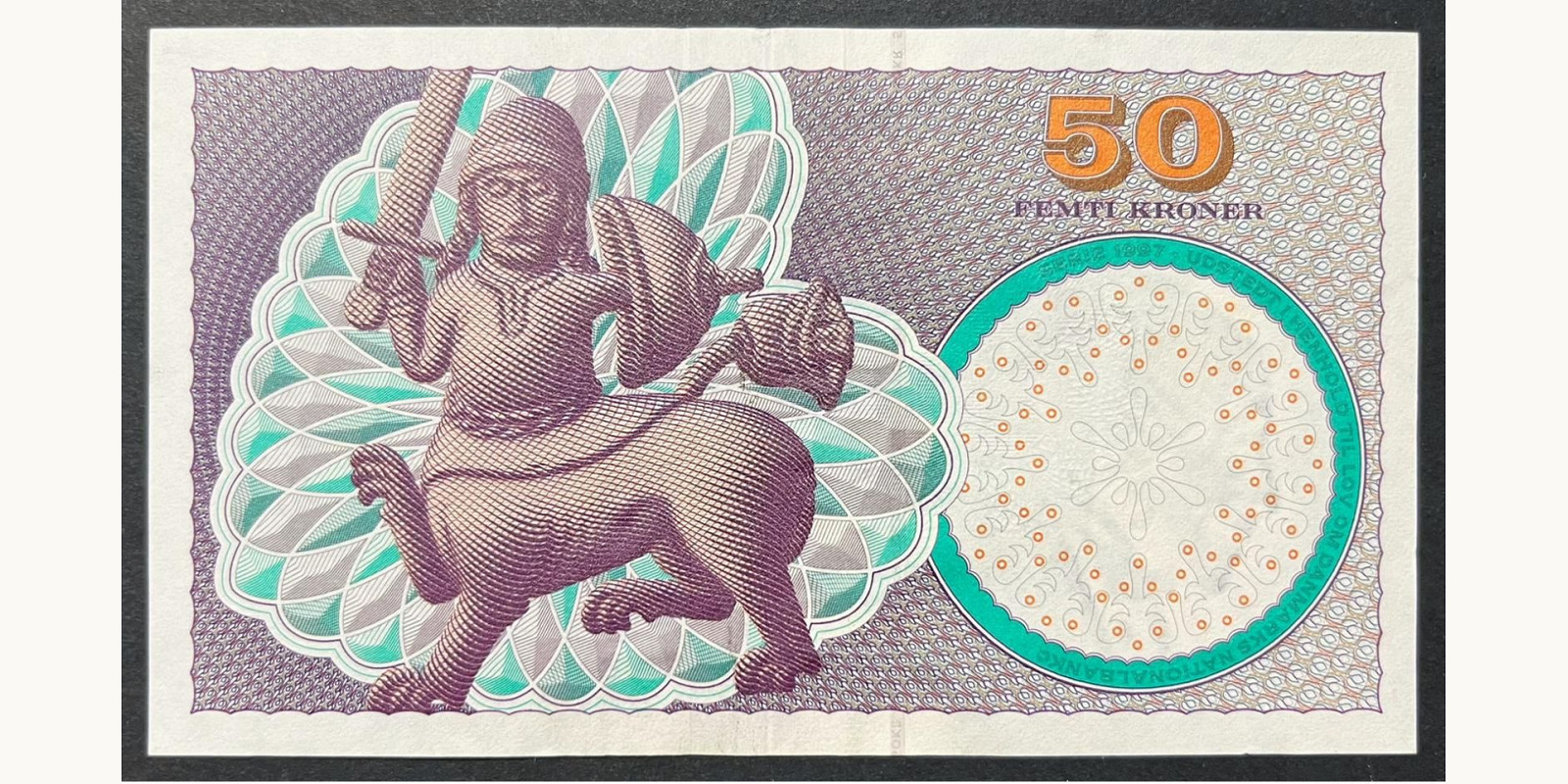 50 kroner Дания 1997 — Оборотная сторона