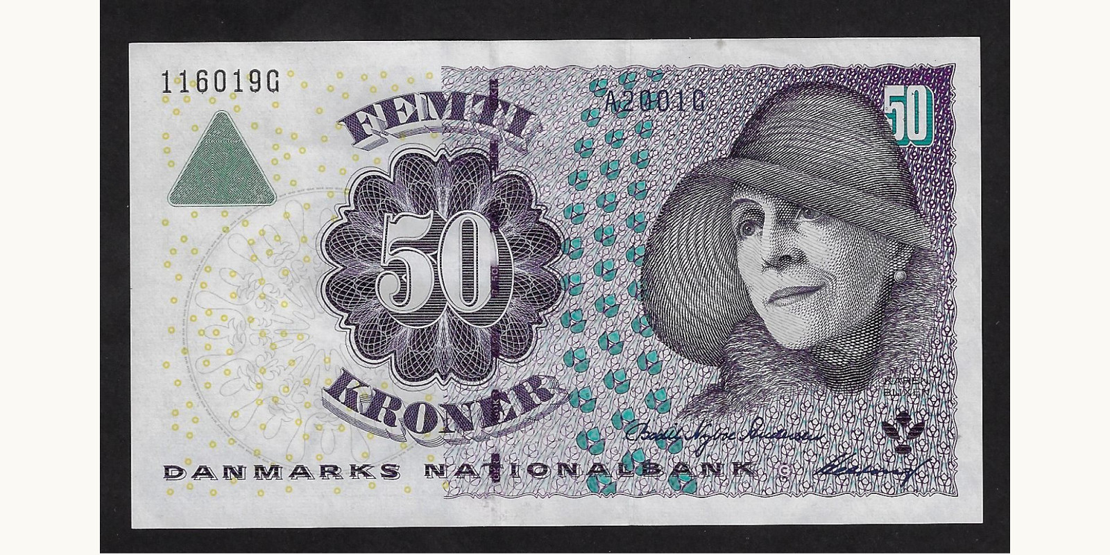 50 kroner Дания 2000 — Лицевая сторона