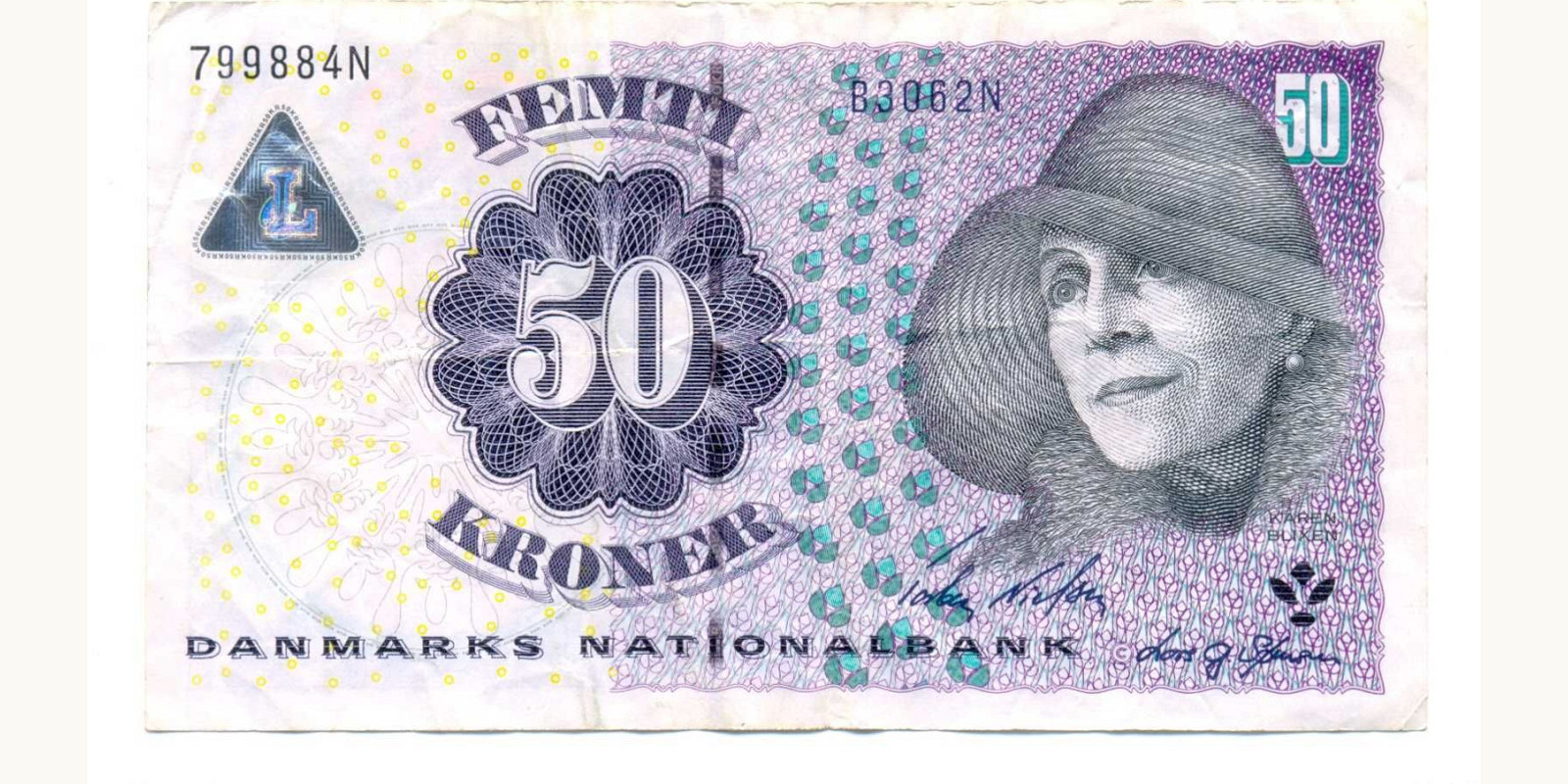 50 kroner Дания 2006 — Лицевая сторона