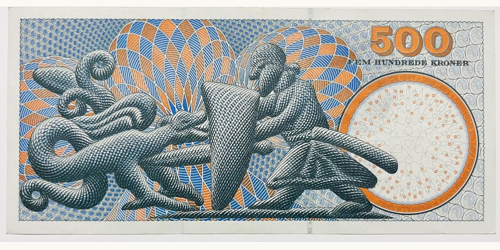 500 kroner Дания 1997 — Оборотная сторона