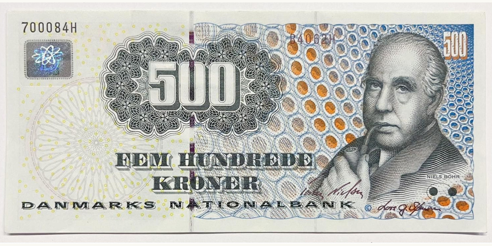 500 kroner Дания 1997 — Лицевая сторона