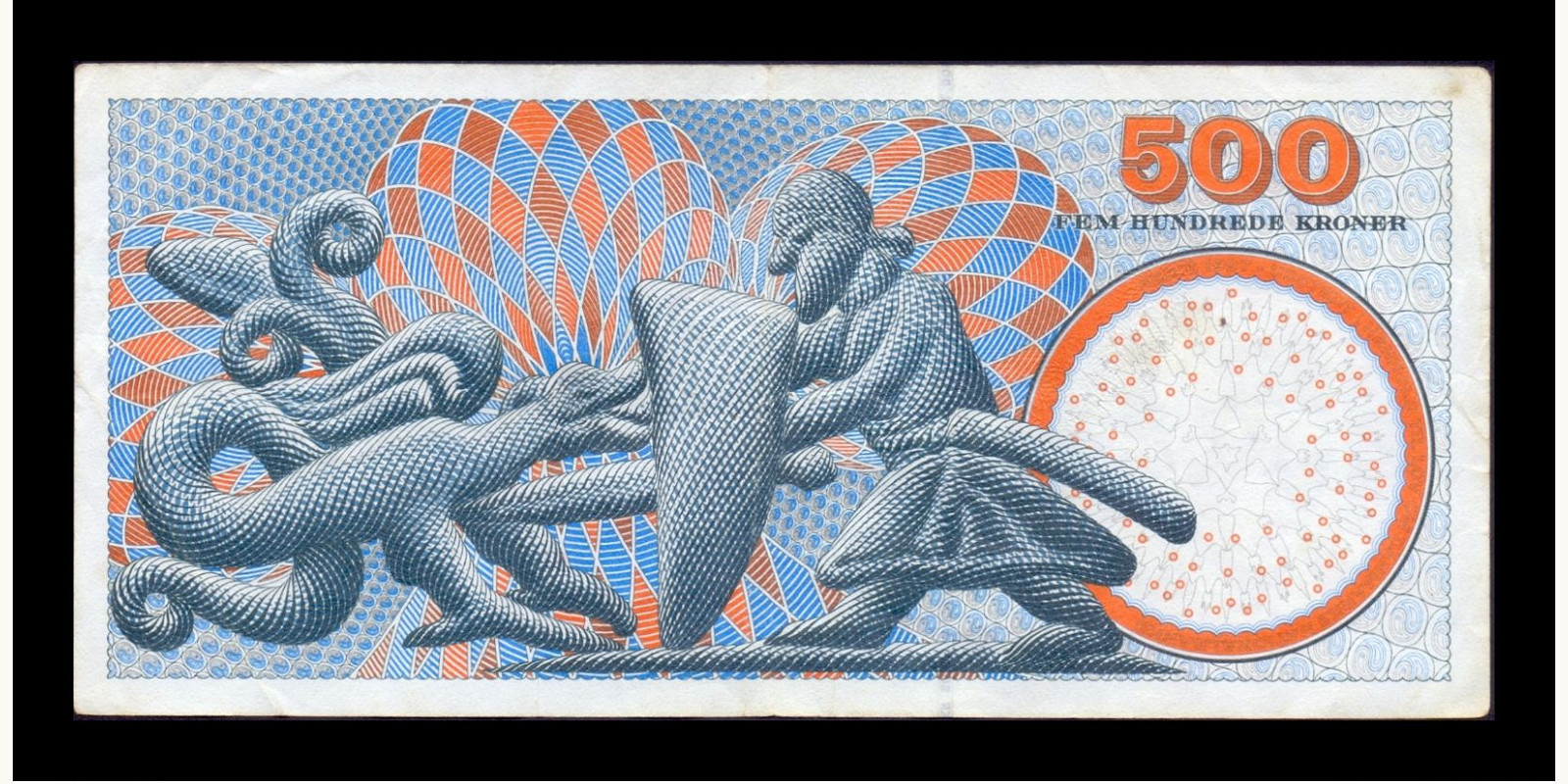 500 kroner Дания 2006 — Оборотная сторона