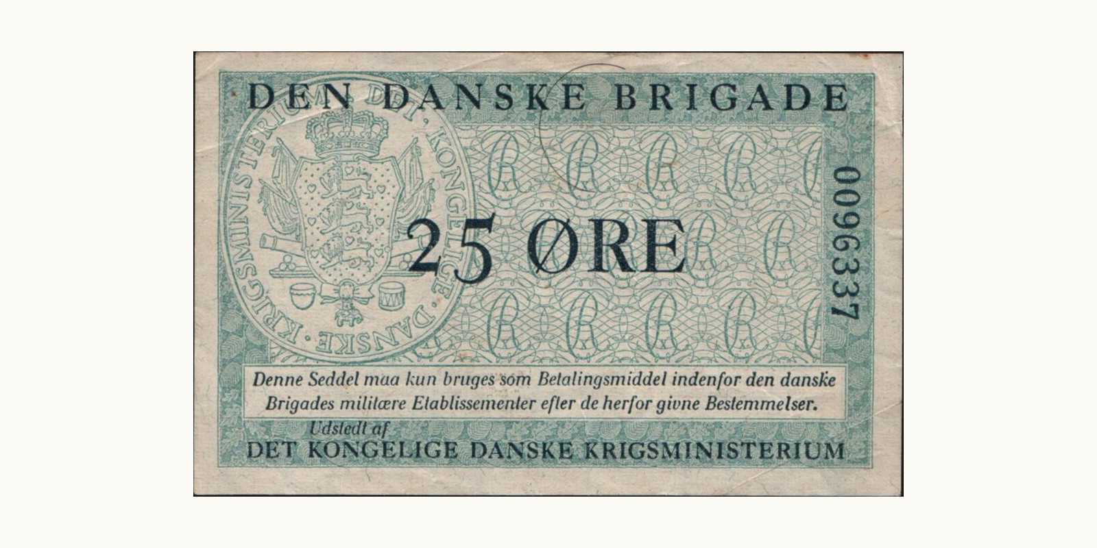25 ore Denmark 1947 — Front side