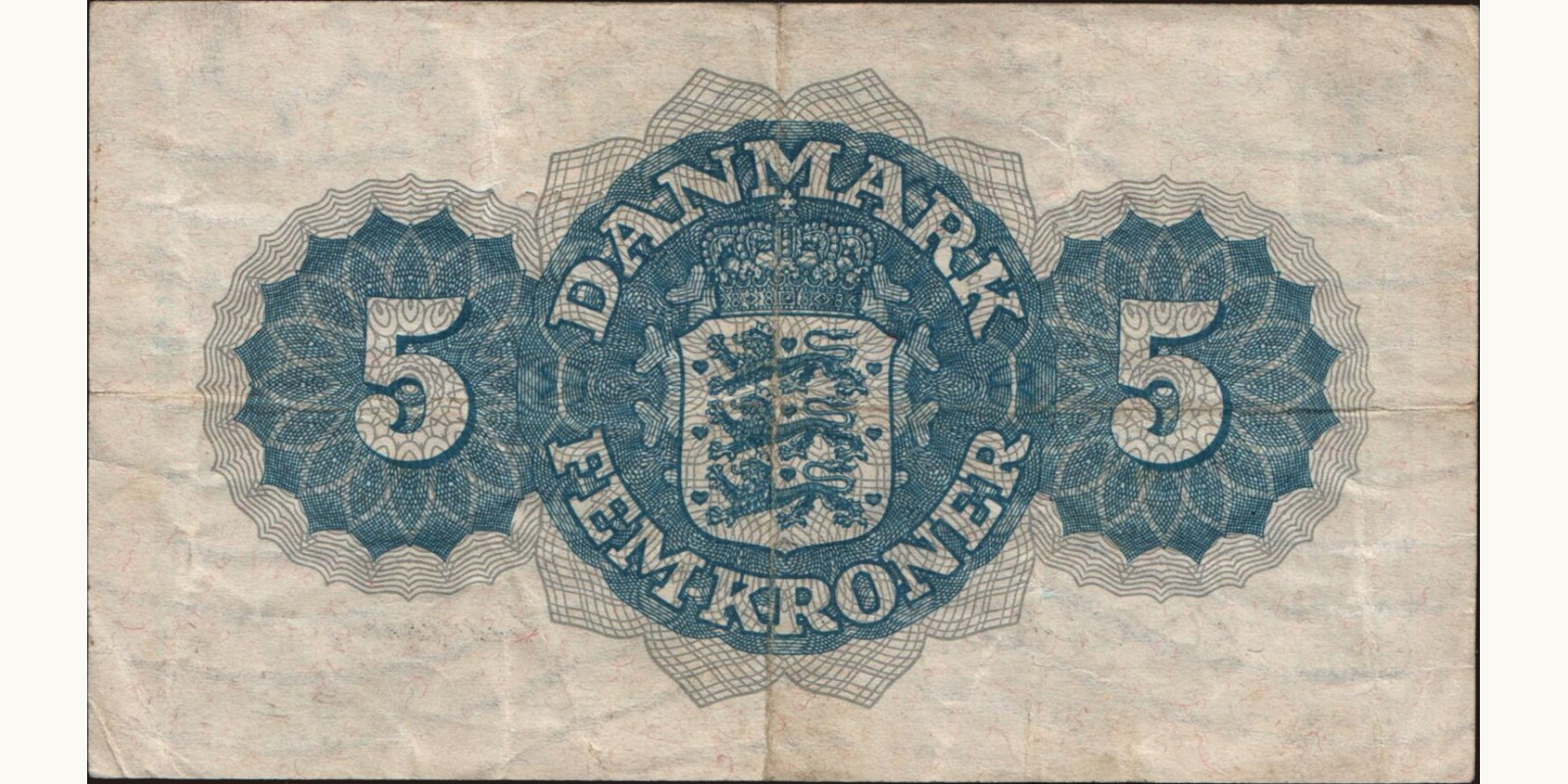 5 krone Дания 1949 — Оборотная сторона