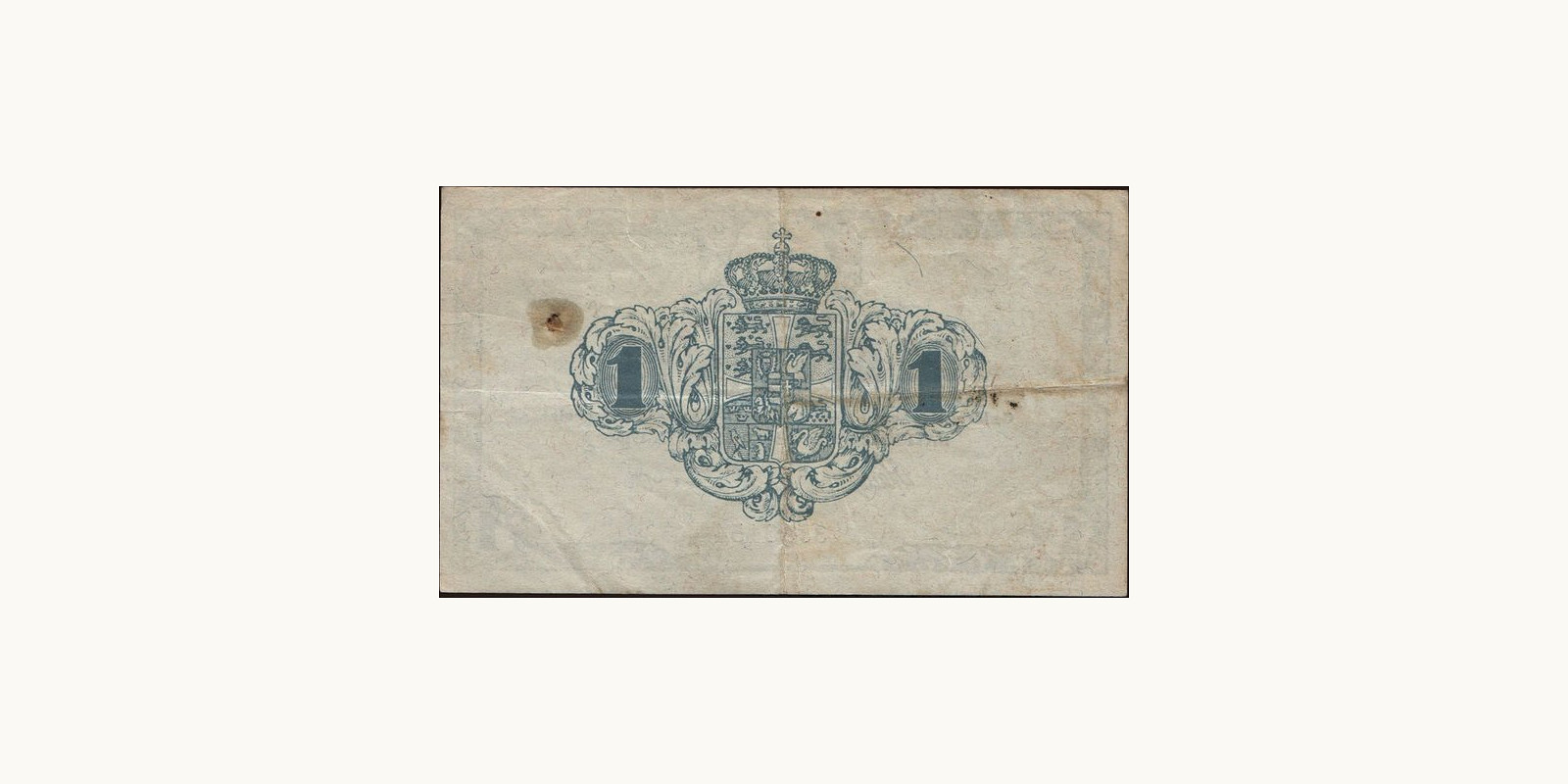 1 krone Дания 1916 — Оборотная сторона