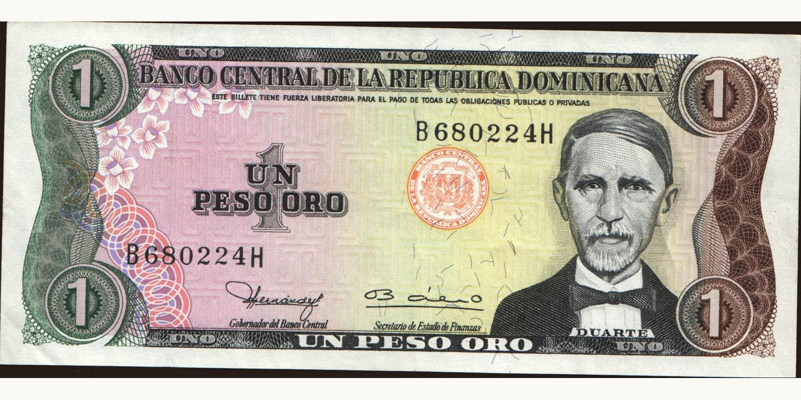 1 pesos 1980