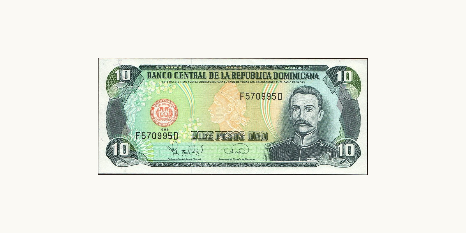 10 pesos 1996