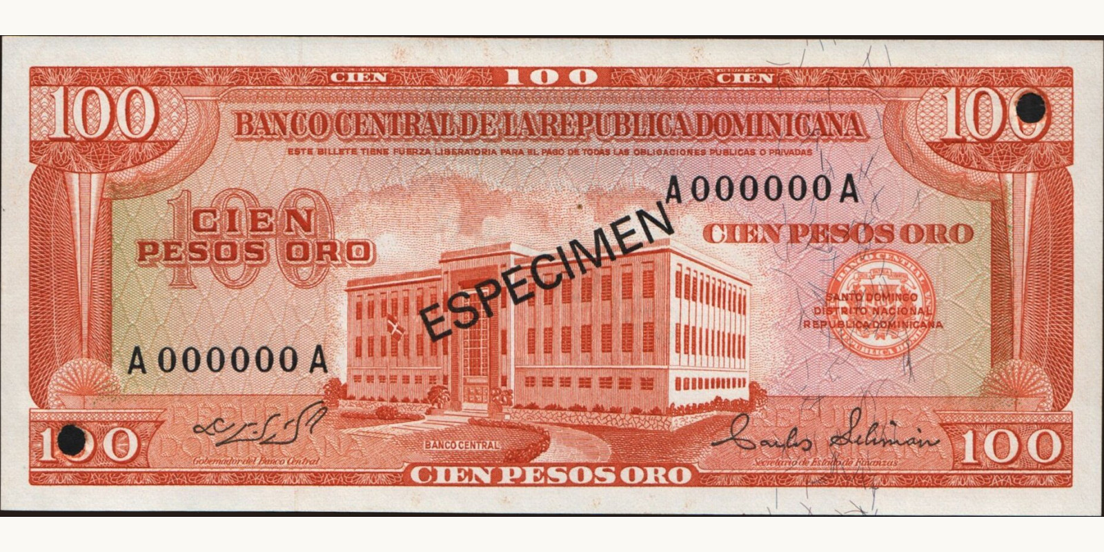 100 pesos 1964