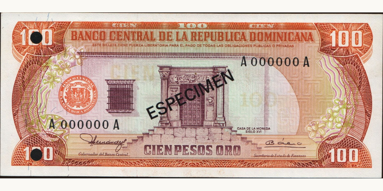 100 pesos 1980