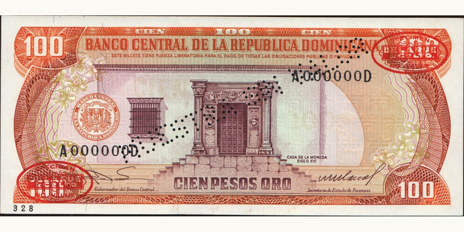 100 pesos 1985