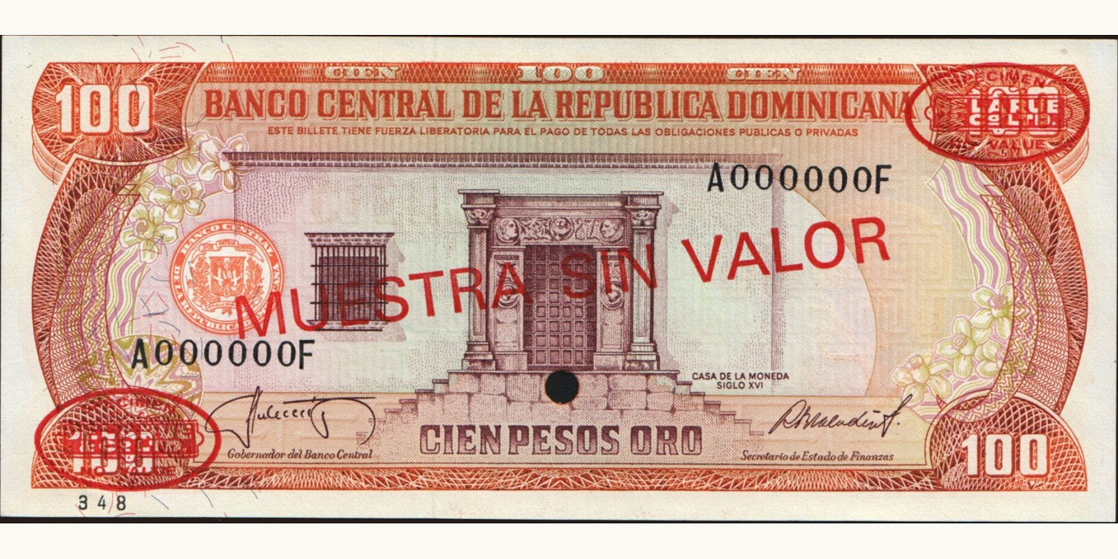 100 pesos 1987