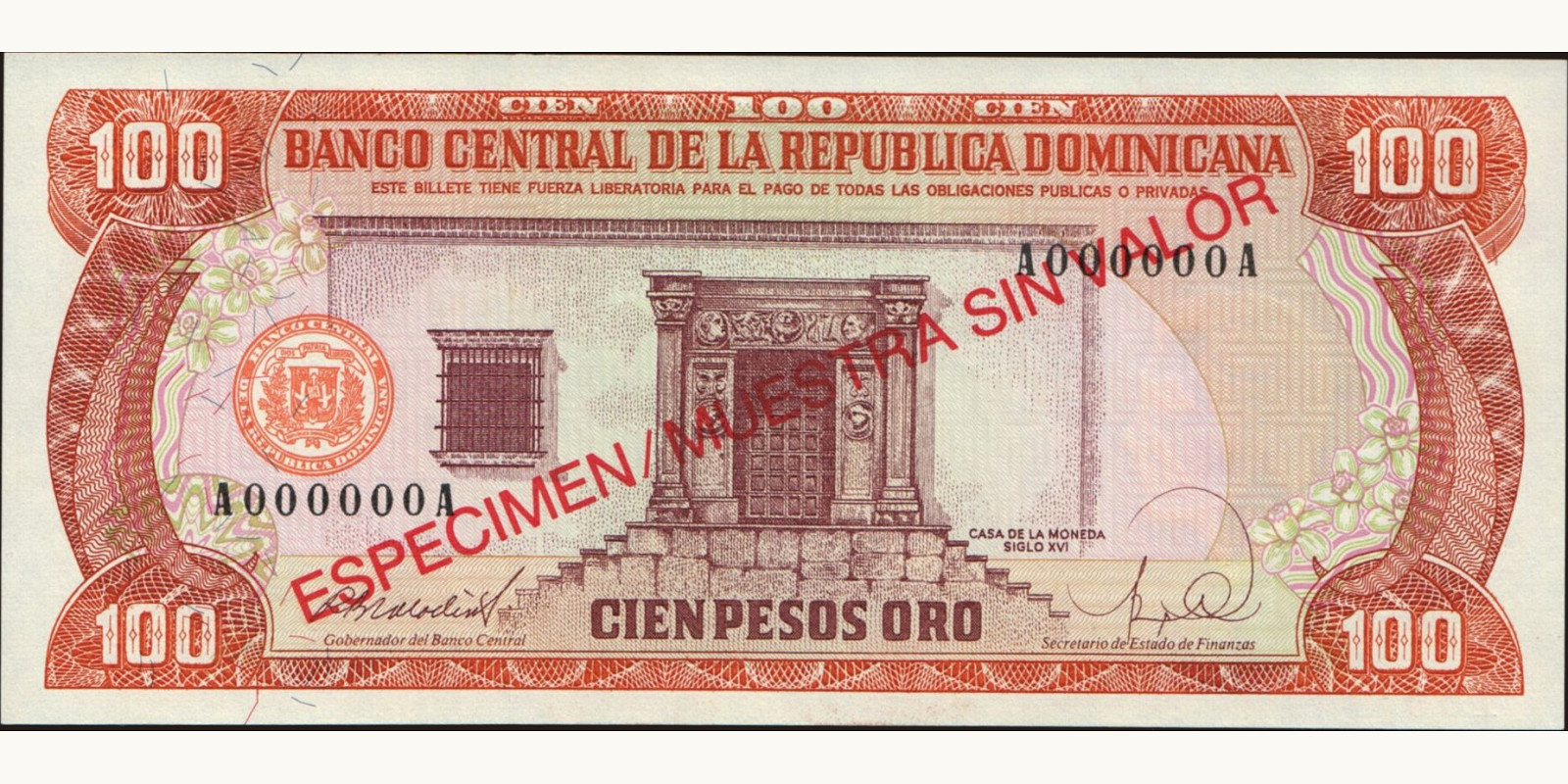 100 pesos 1988