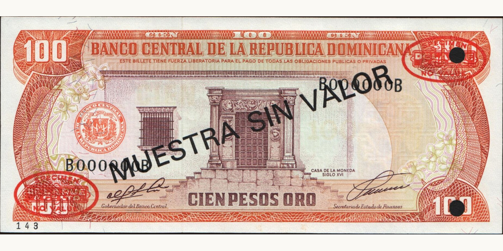 100 pesos 1991