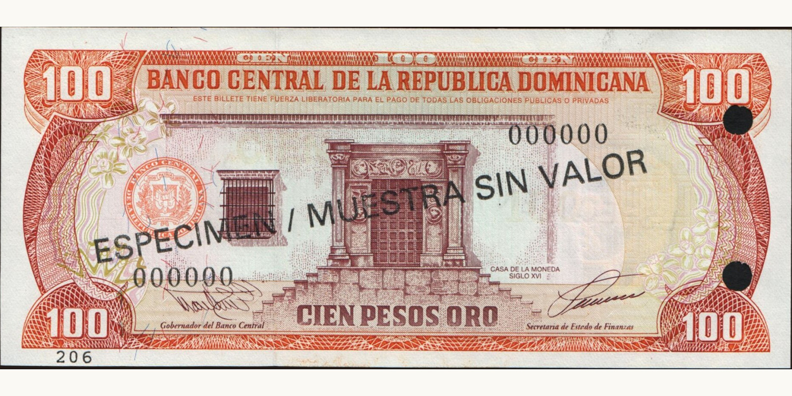 100 pesos 1993