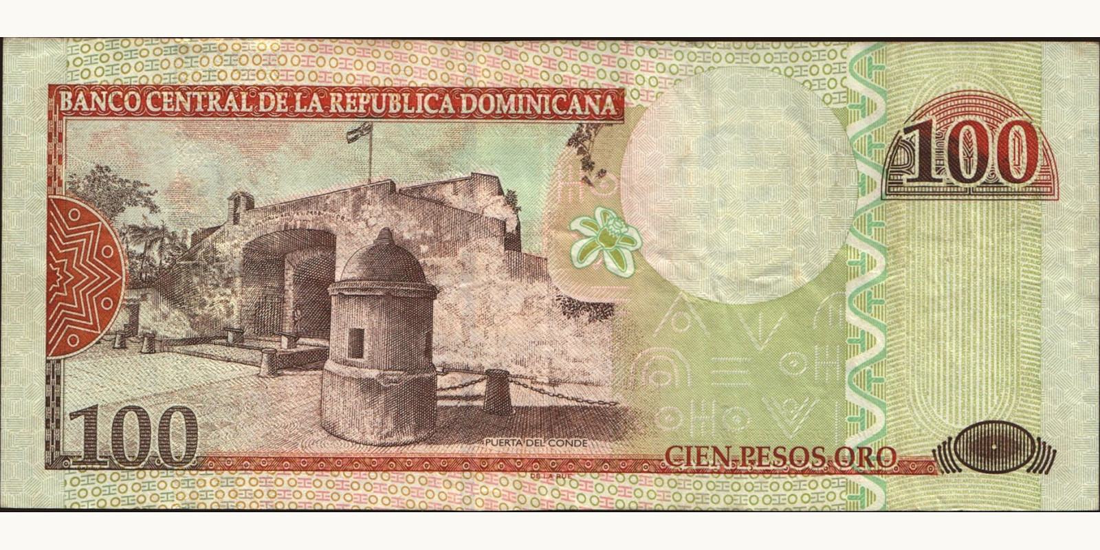 100 pesos Доминиканская Республика 2003 — Оборотная сторона