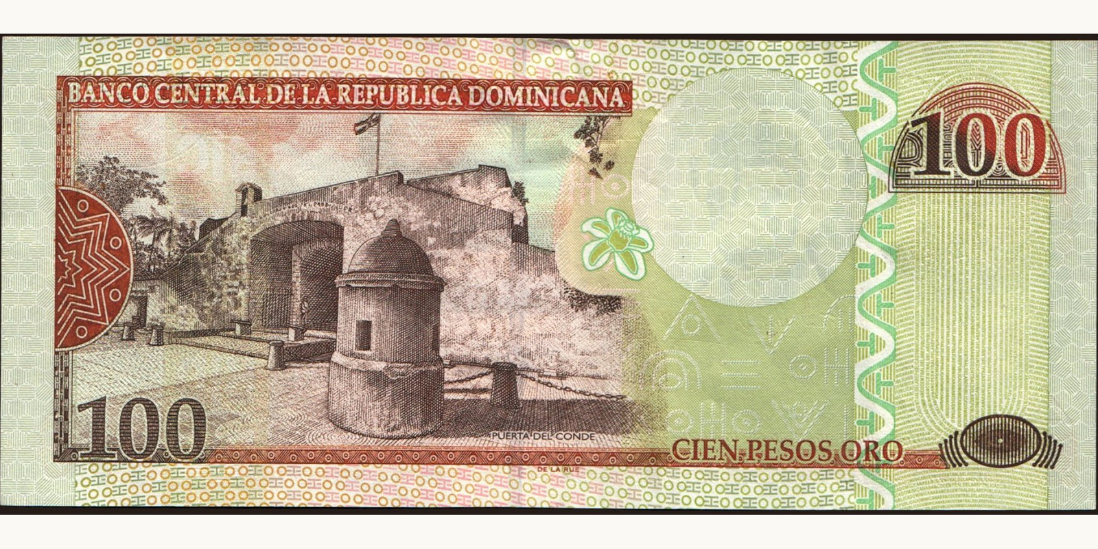 100 pesos Доминиканская Республика 2004 — Оборотная сторона