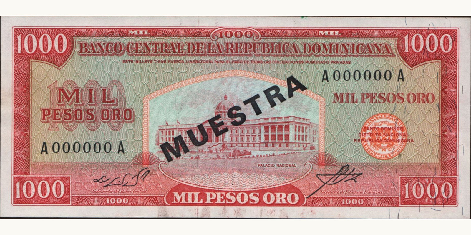 1000 pesos 1964