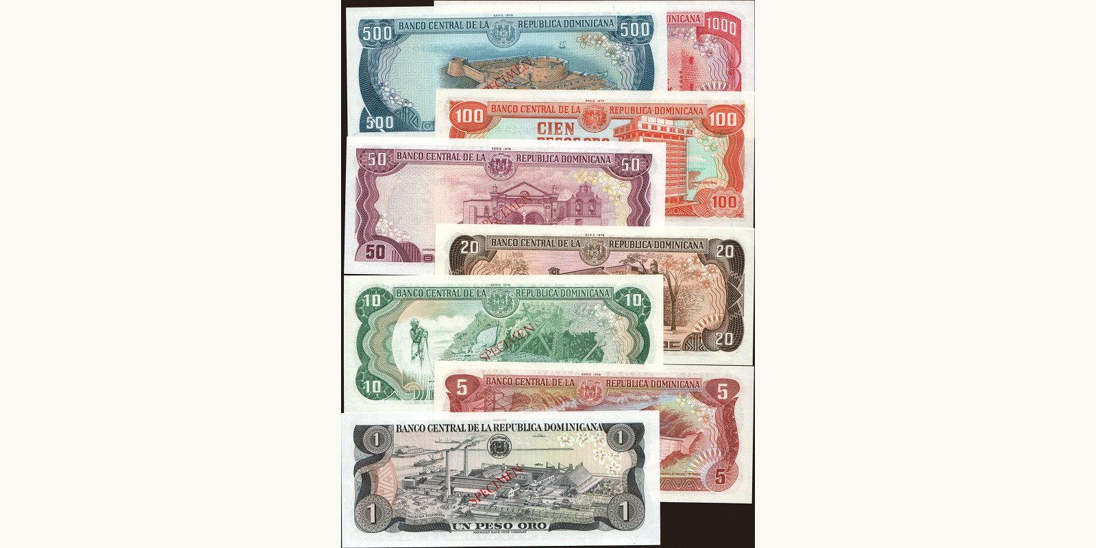 1000 pesos Доминиканская Республика 1978 — Оборотная сторона