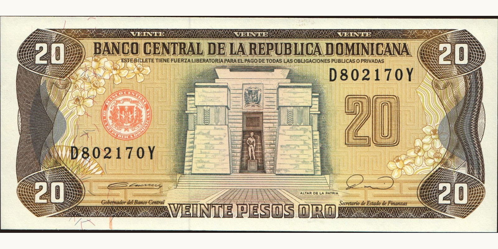 20 pesos 1990