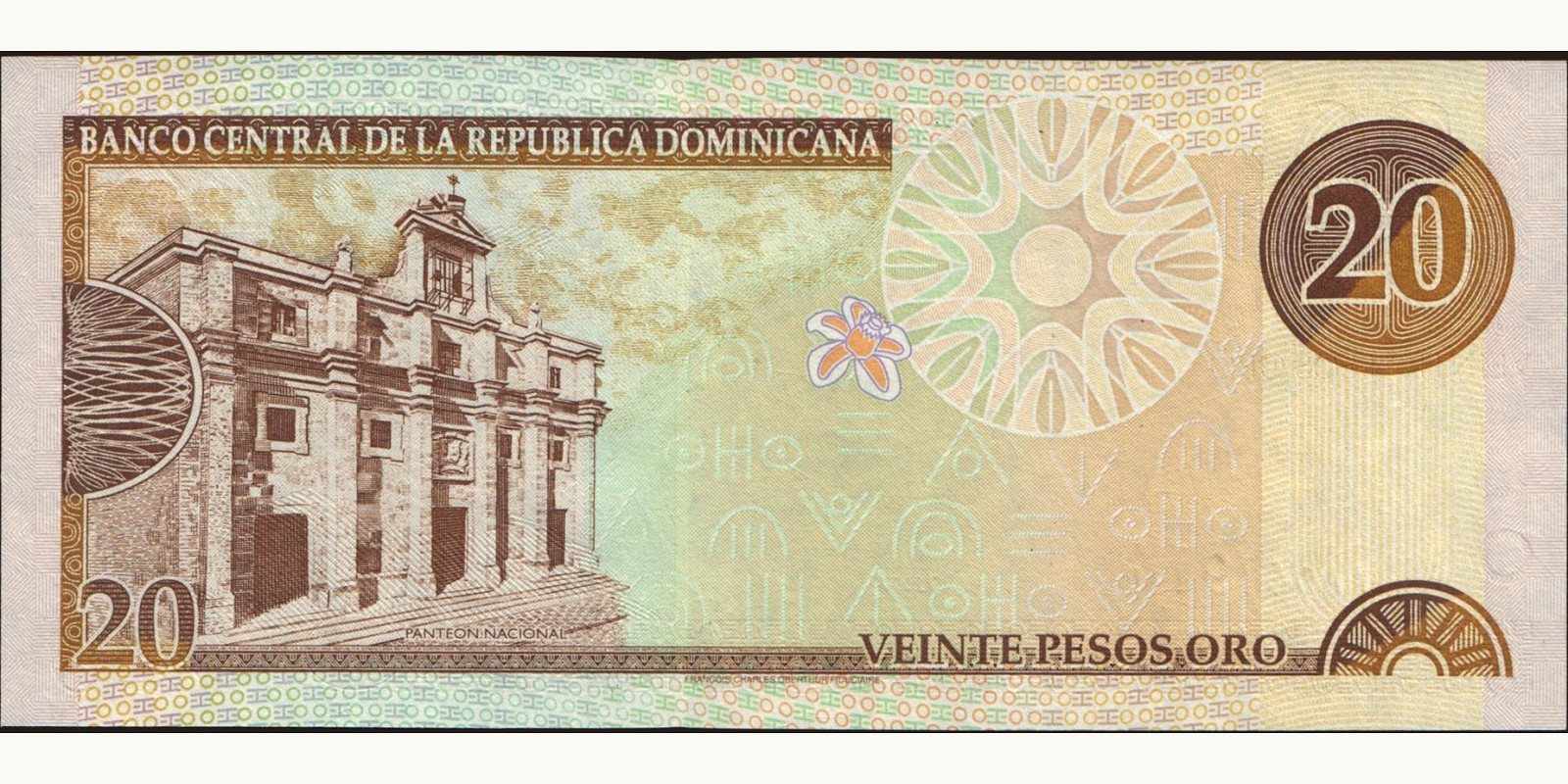 20 pesos Доминиканская Республика 2000 — Оборотная сторона