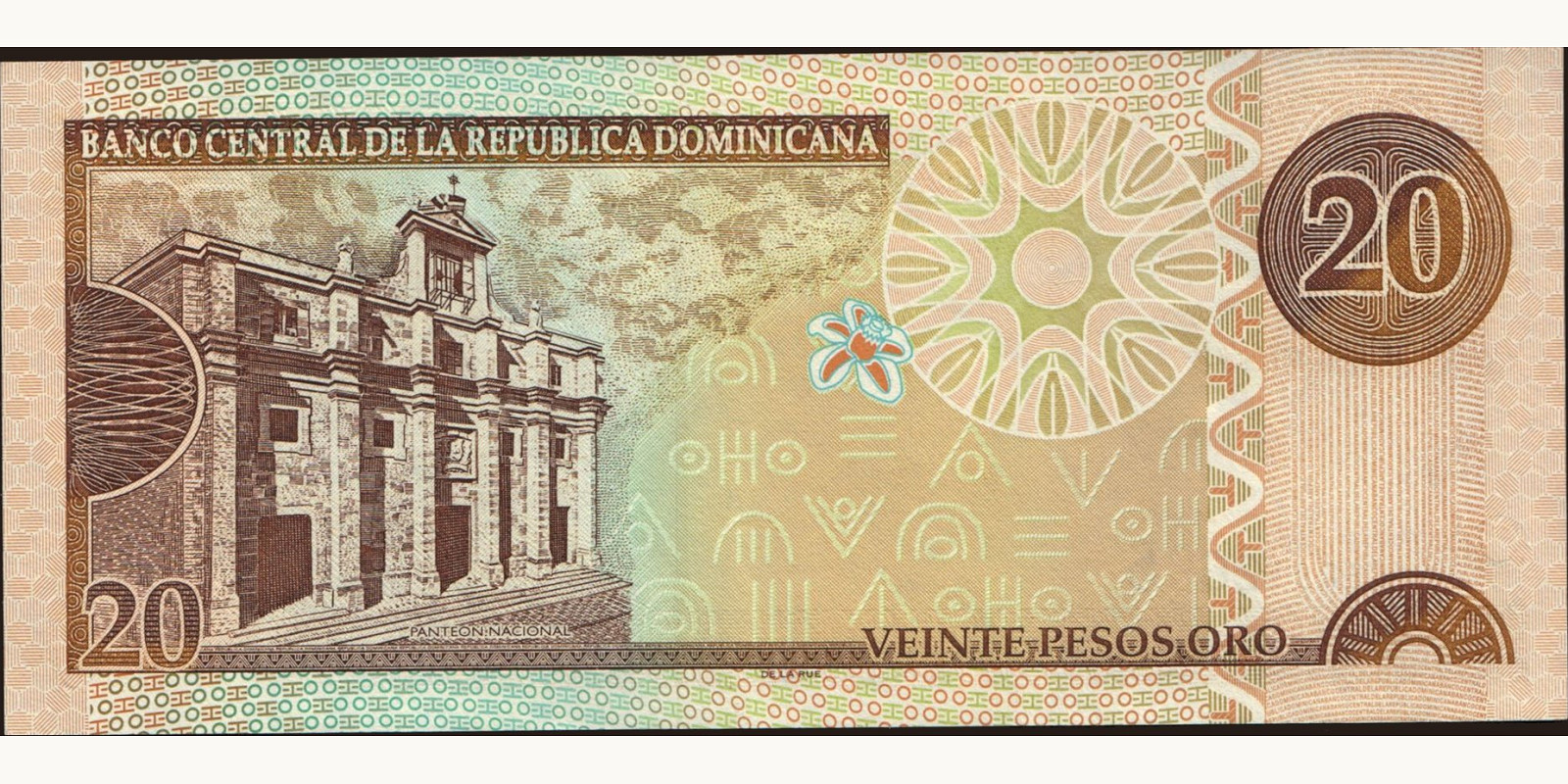 20 pesos Доминиканская Республика 2002 — Оборотная сторона