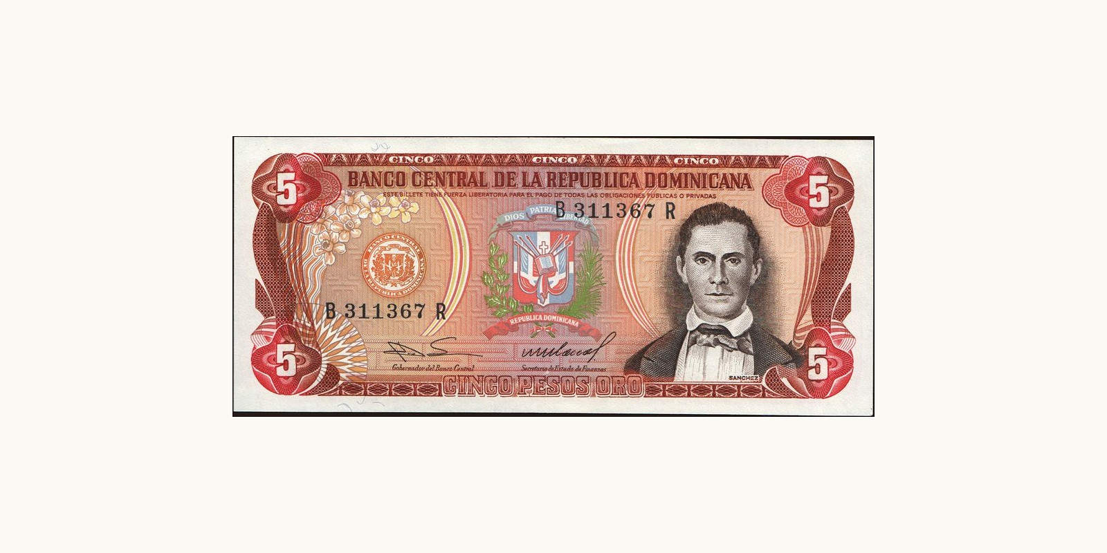 5 pesos 1985