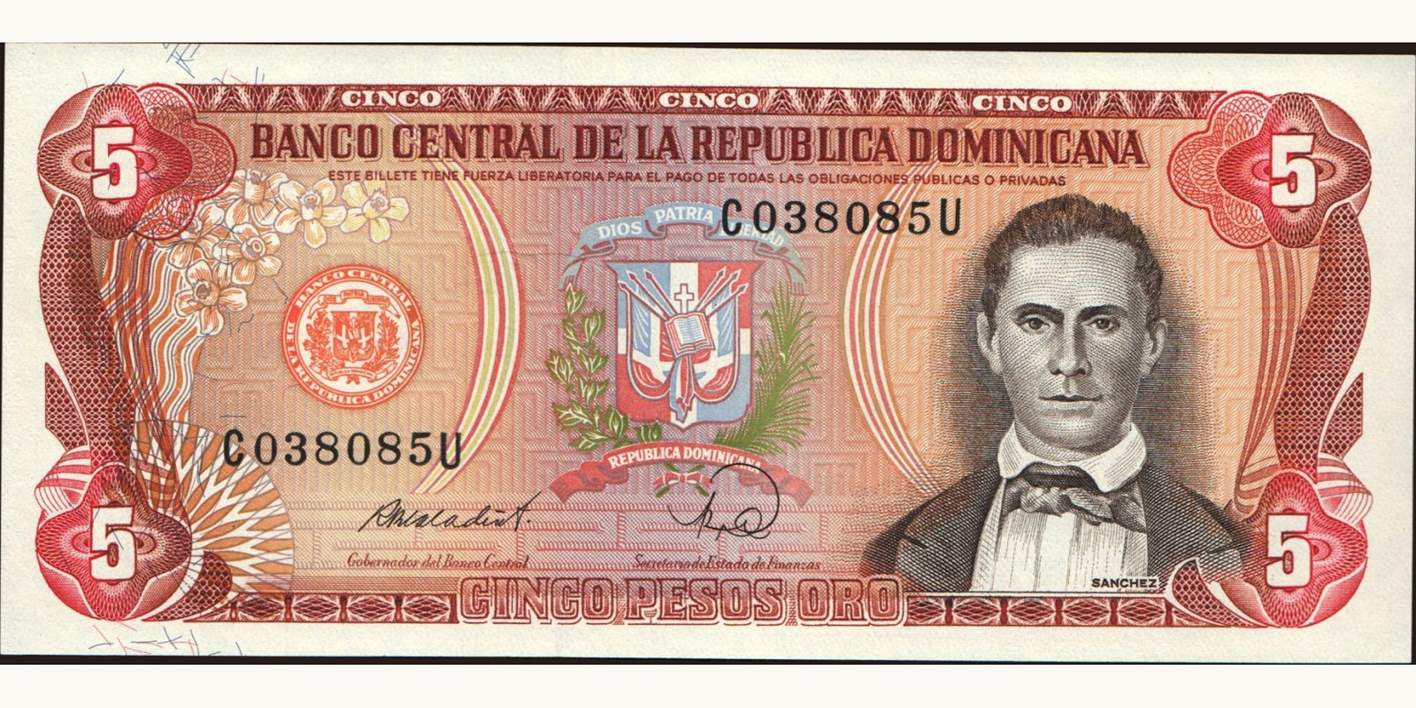 5 pesos 1988