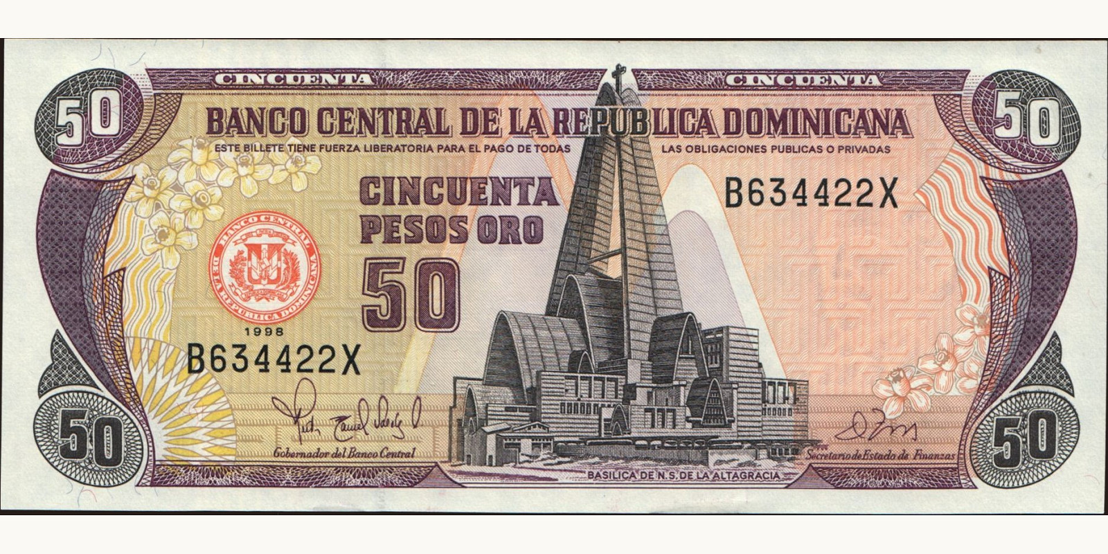50 pesos 1998