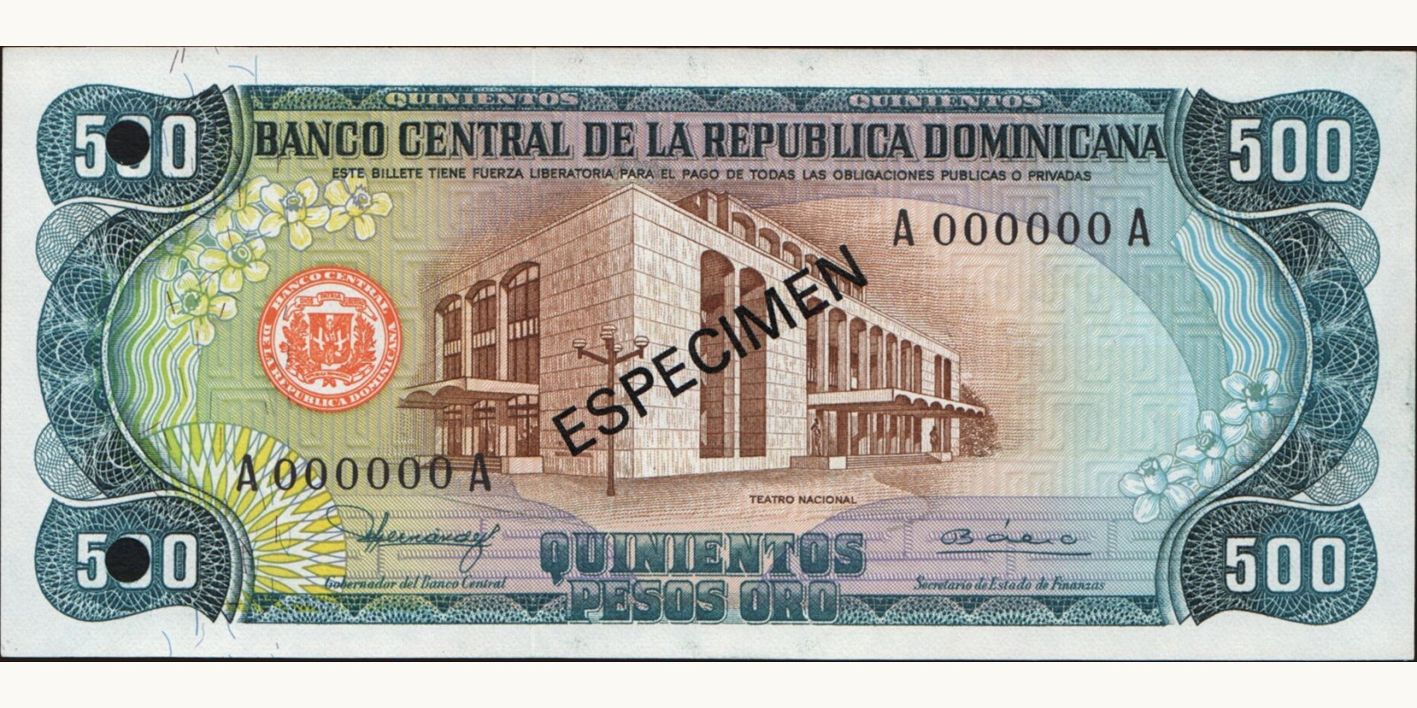 500 pesos 1980