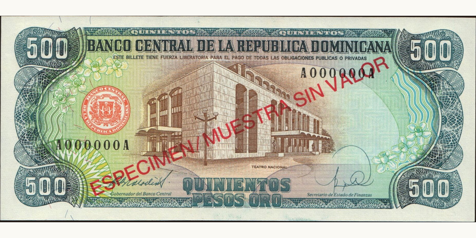 500 pesos 1988
