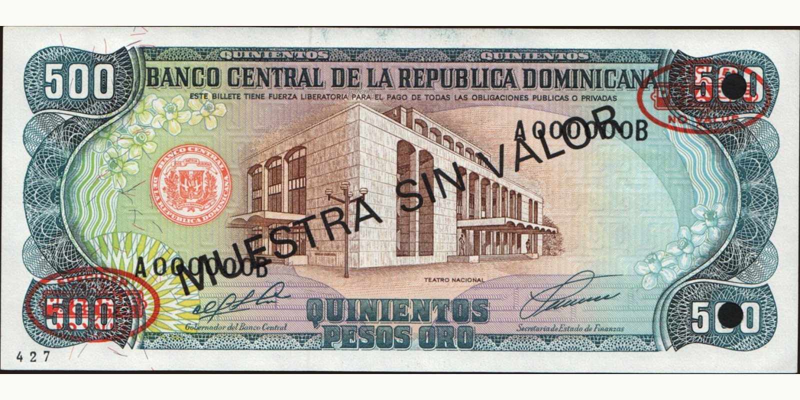 500 pesos 1991
