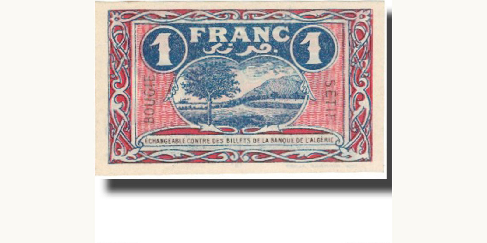 1 franc Алжир 1918 — Оборотная сторона