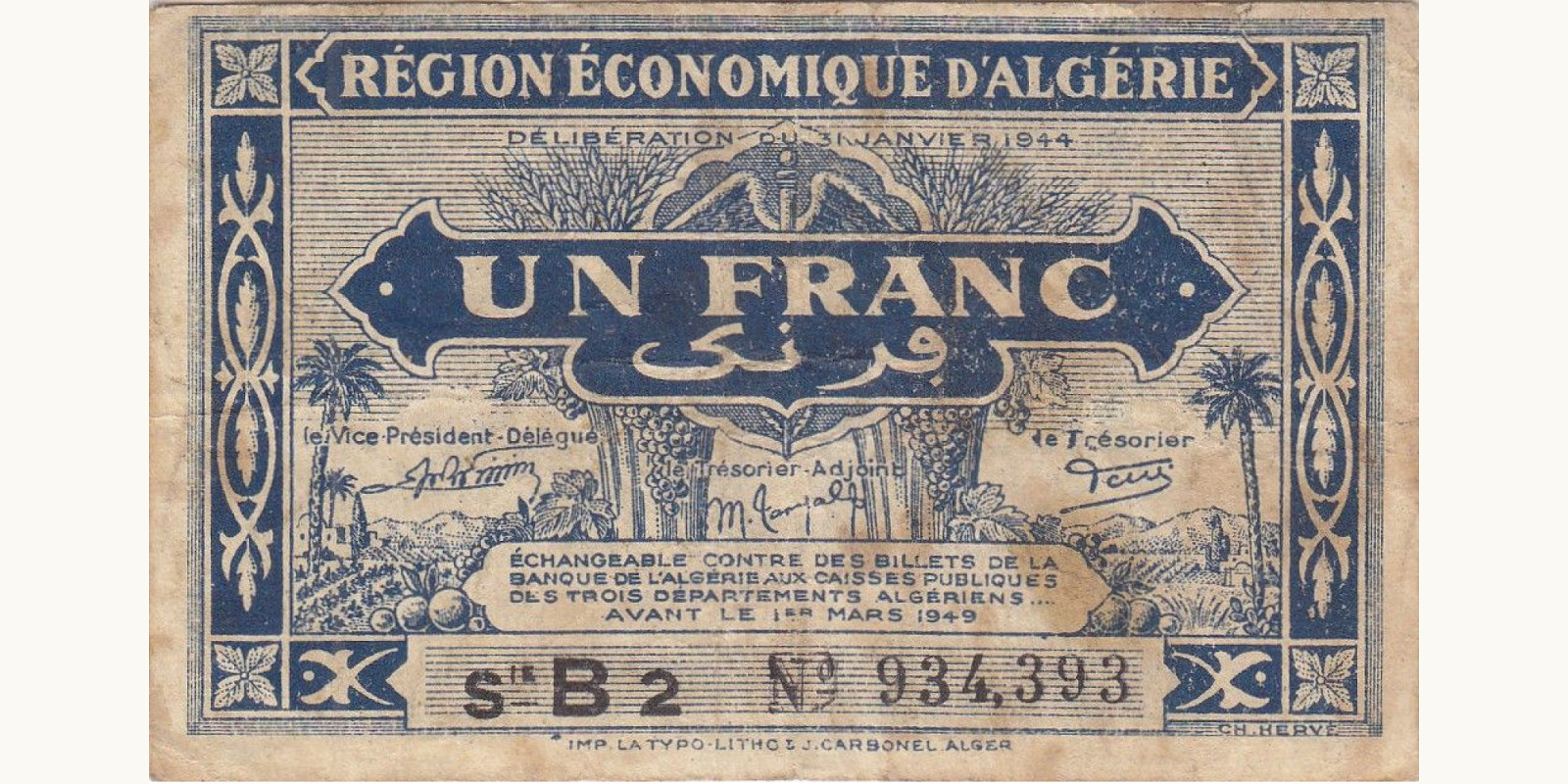 1 franc 1944