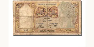 10 nouveaux francs 1959