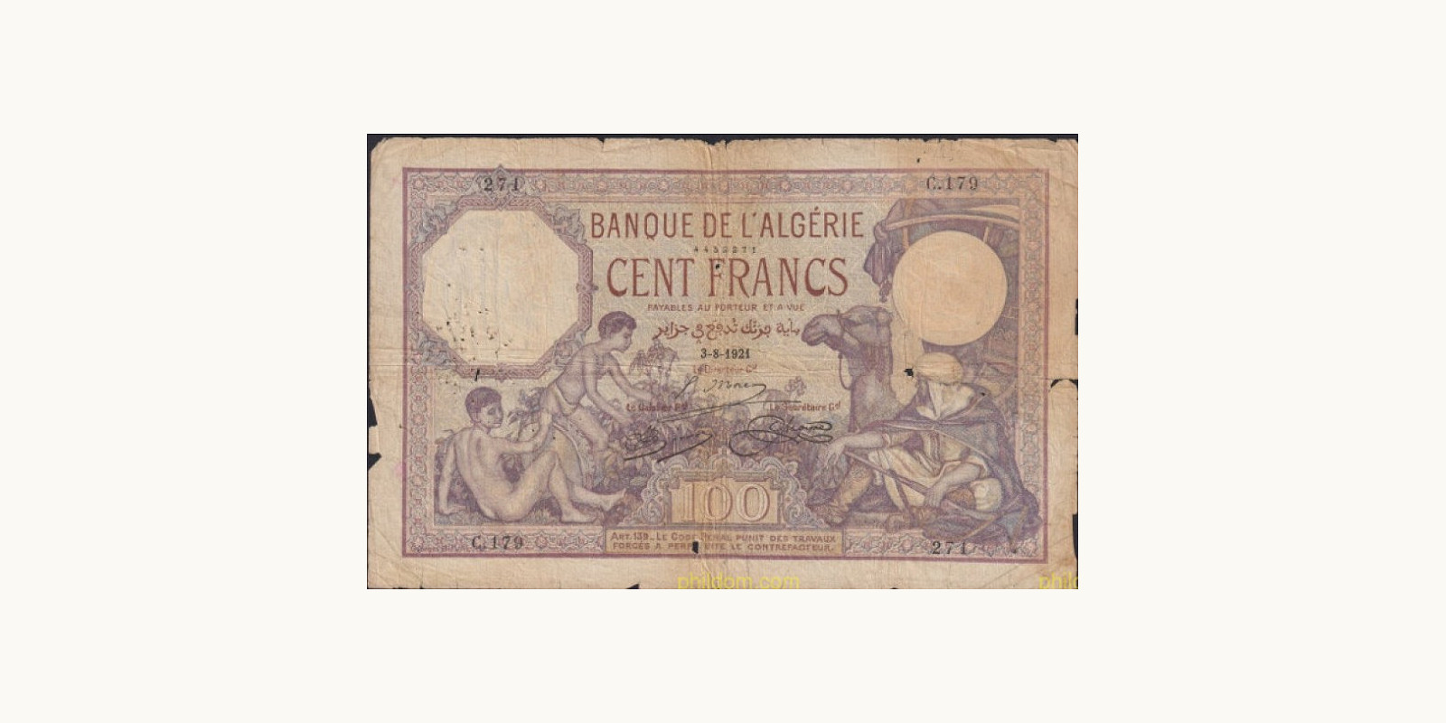 100 franc 1921