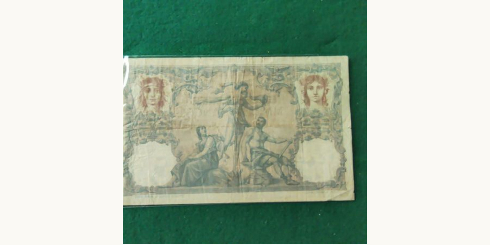 1000 franc Algeria 1892 — Back side