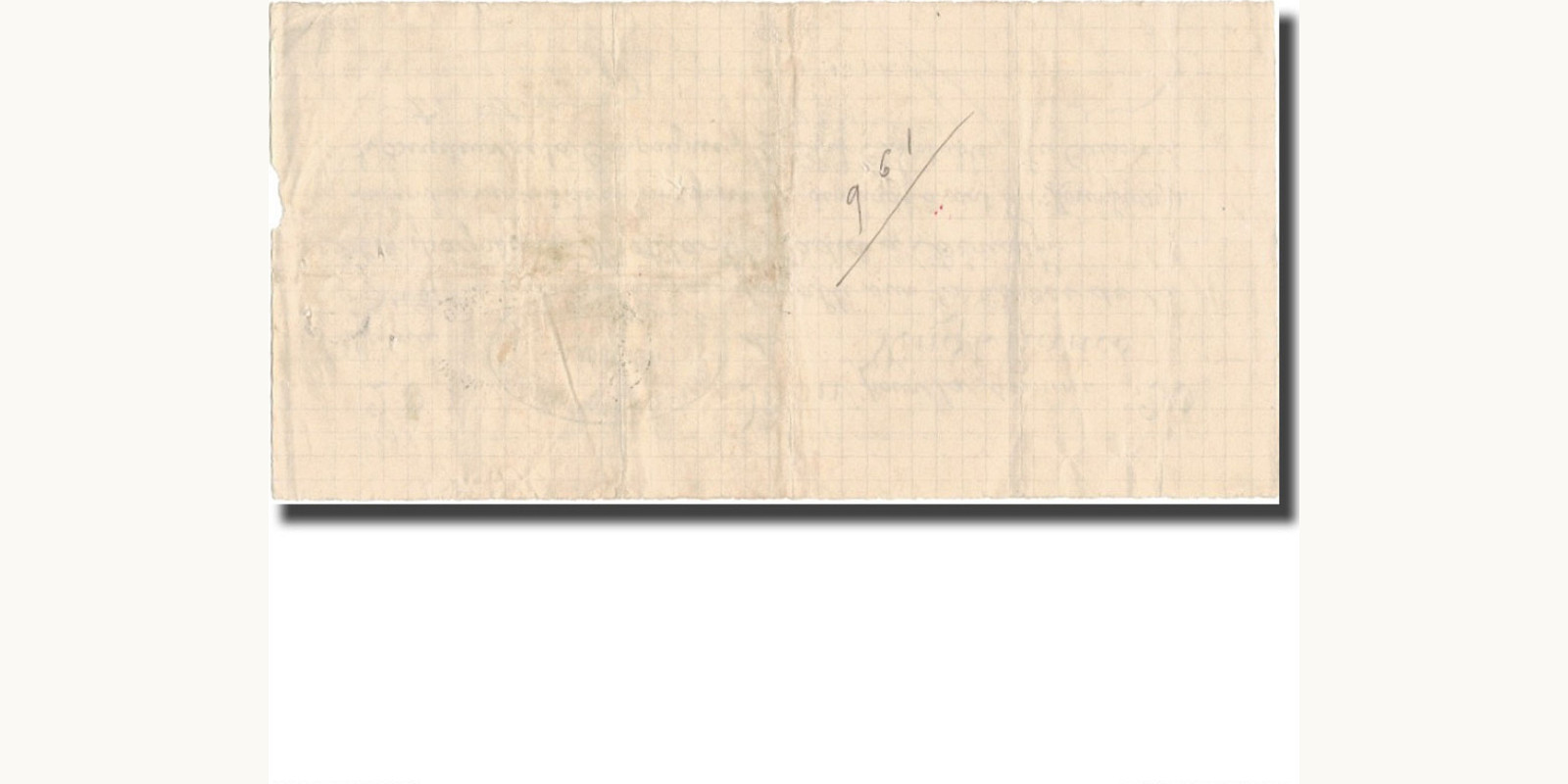 20 franc Algeria 1914 — Back side