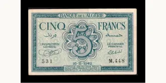 5 dinars 1942