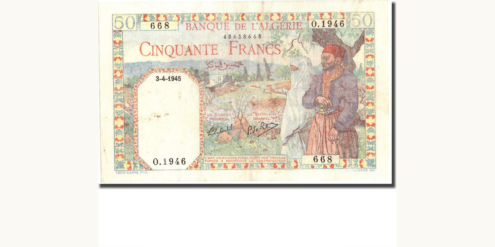 50 franc 1945