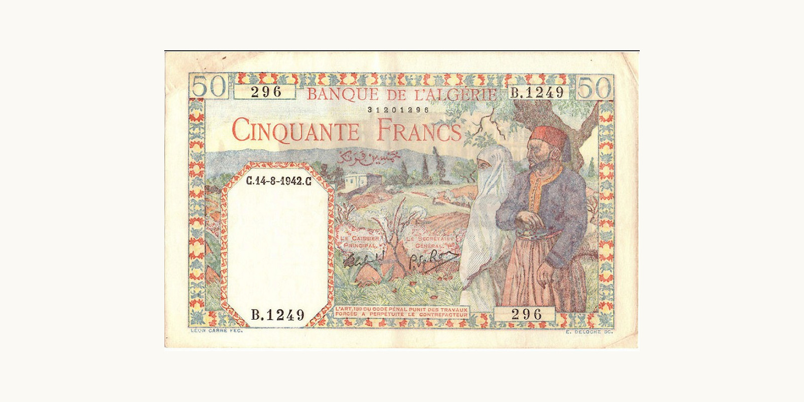 50 franc 1942