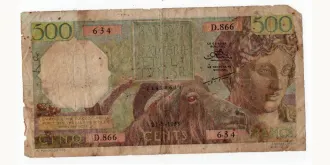 500 franc 1955