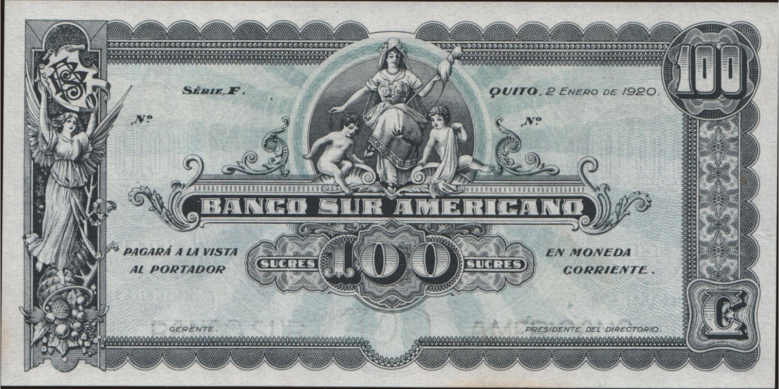 100 sucres 1920