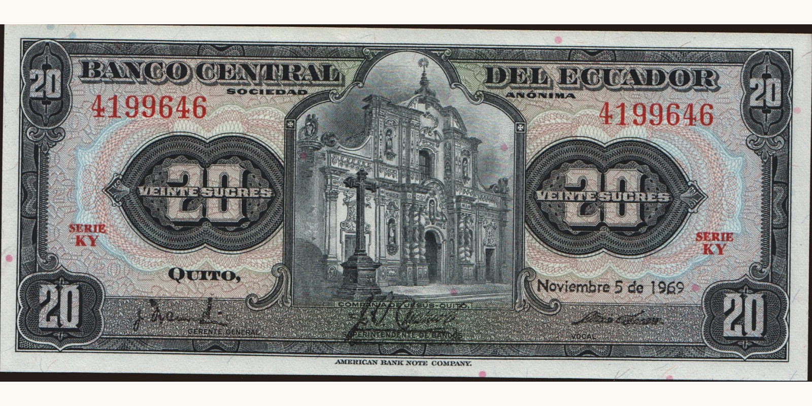 20 sucres 1969