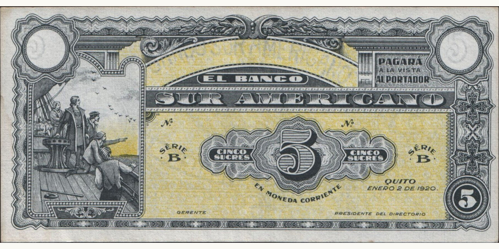 5 sucres 1920
