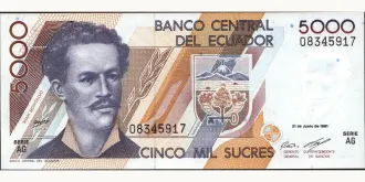 5000 sucres 1991