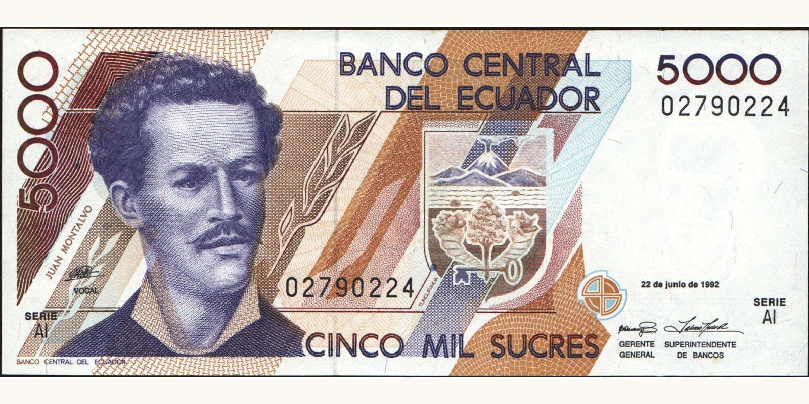 5000 sucres 1992