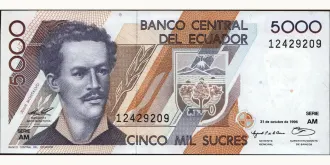 5000 sucres 1996