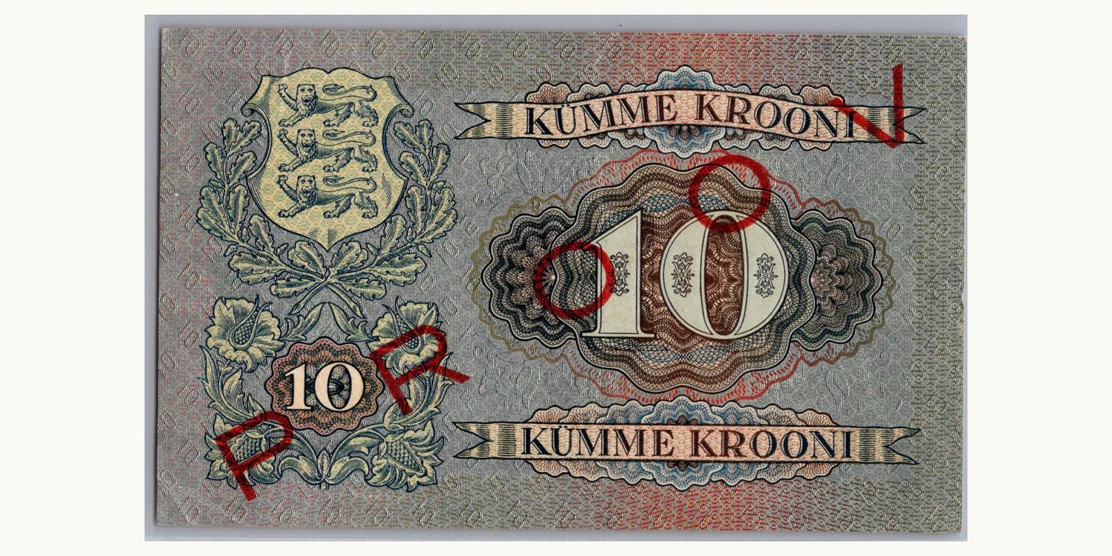 10 Krooni Estonia 1928 — Back side